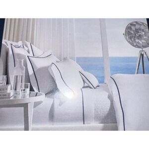 NWT Ralph Lauren Two Organic Cotton Palmer Percale STD Pillow Cases Polo Black